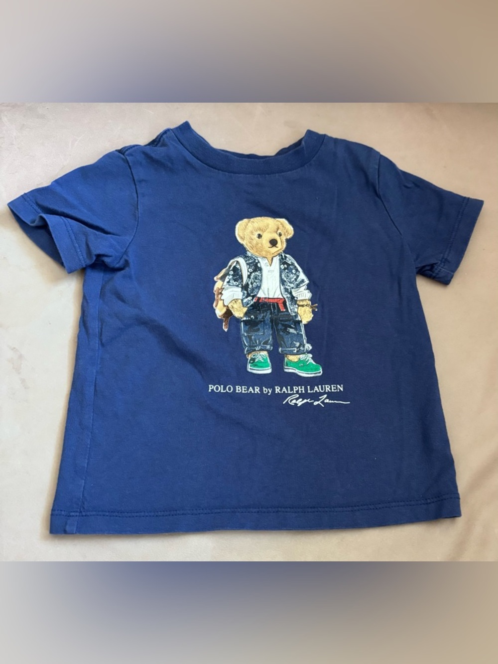 Ralph Lauren Polo Bear Tee Size 18 months